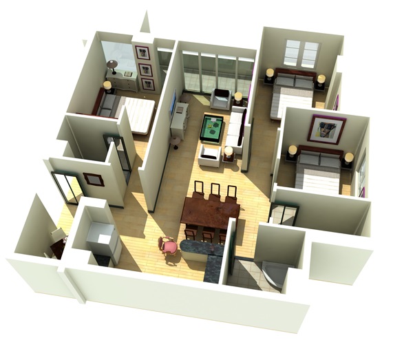 2 can ho xinh dep