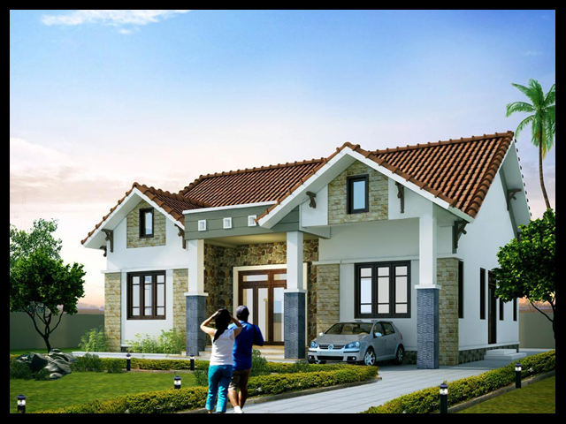 mau thiet ke biet thu 1 tang 04